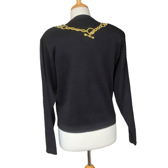 JH Collectibles embroidered and bejeweled vintage cardigan - Picture 4 of 7